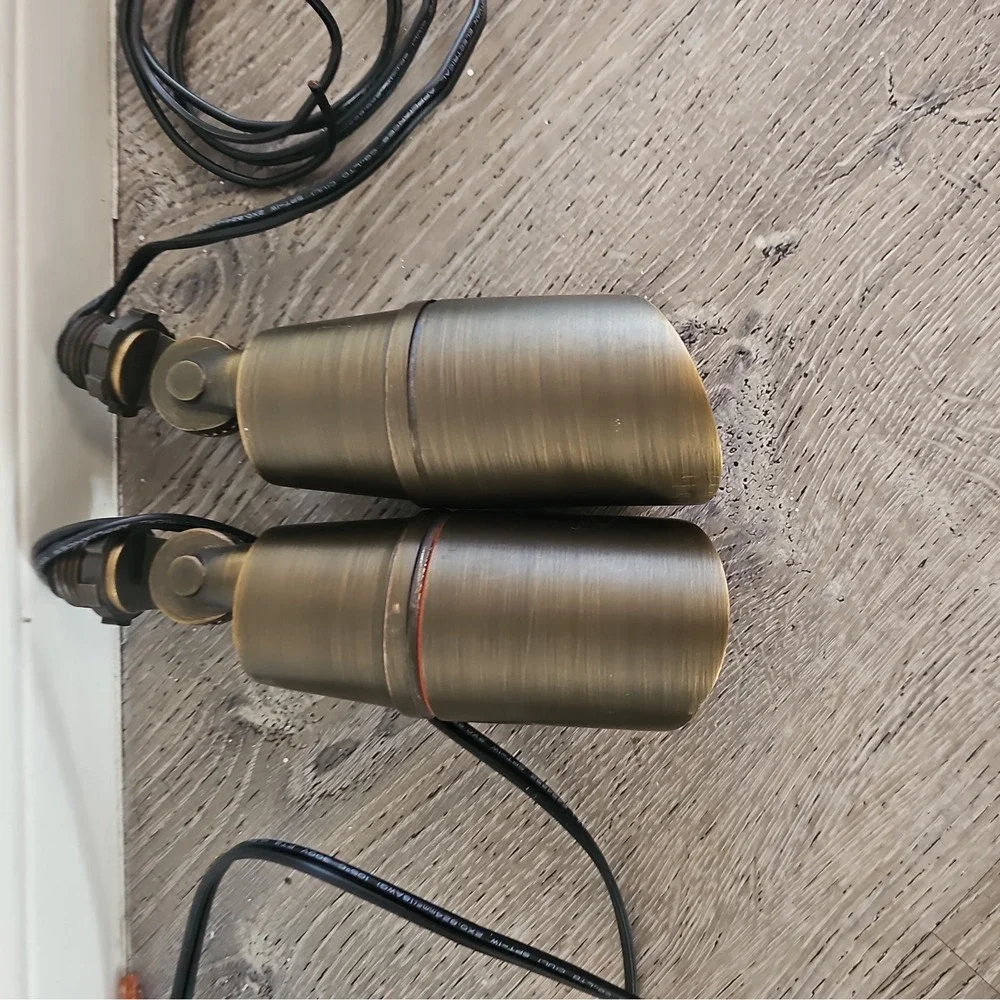 Liberty Landscape Lighting‎ Directional Spot Light with Hood - Weathered Brass